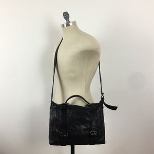 3.1 Phillip Lim Black Leather Shoulder Book Bag